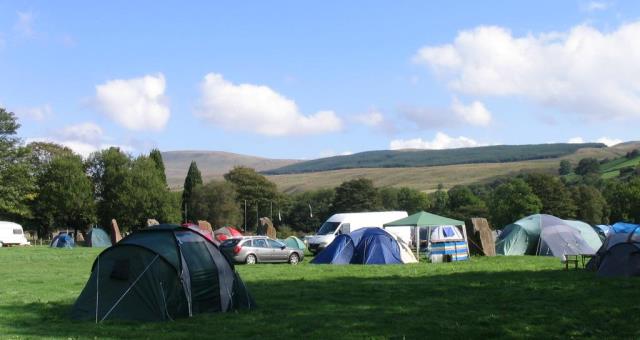 Some tent pitches Some tent pitches