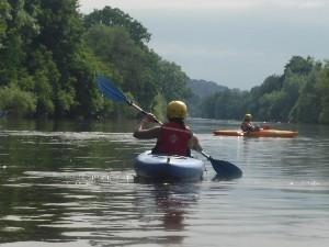 Kayaking on the River Wye Monmouth Wales